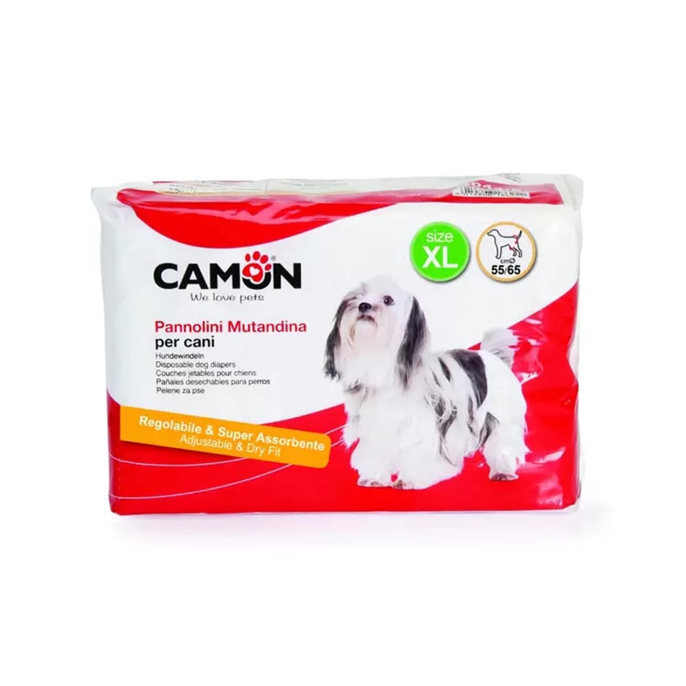 PAÑALES DESECHABLES PERROS 12UN - TALLA XL(55/65CM)2