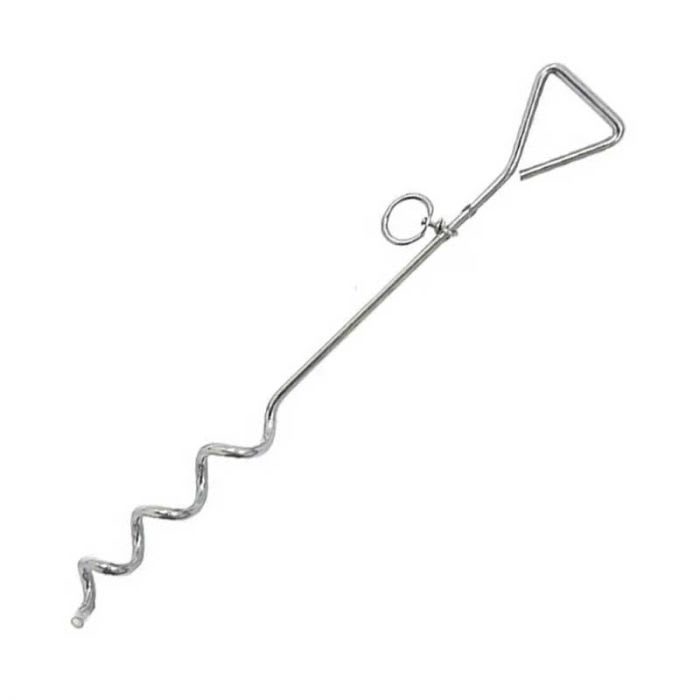 DOGIT ESTACA DE AMARRE CROMADA 0.9X40CM1