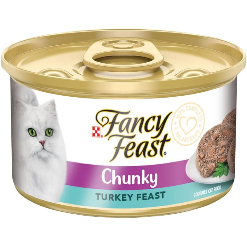 PURINA LATA FANCY FEAST CHUNKY PAVO 85 GR1