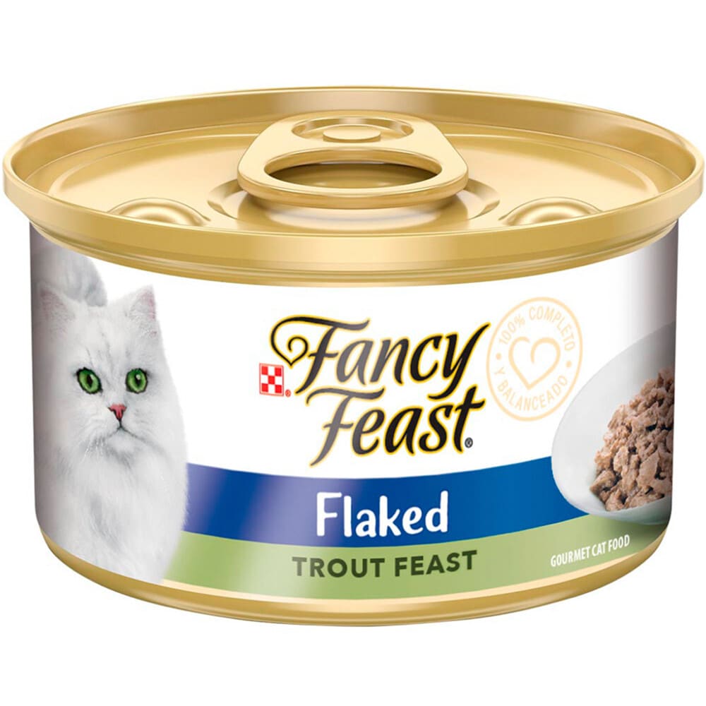 PURINA LATA FANCY FEAST FLAKED TRUCHA 85 GR1
