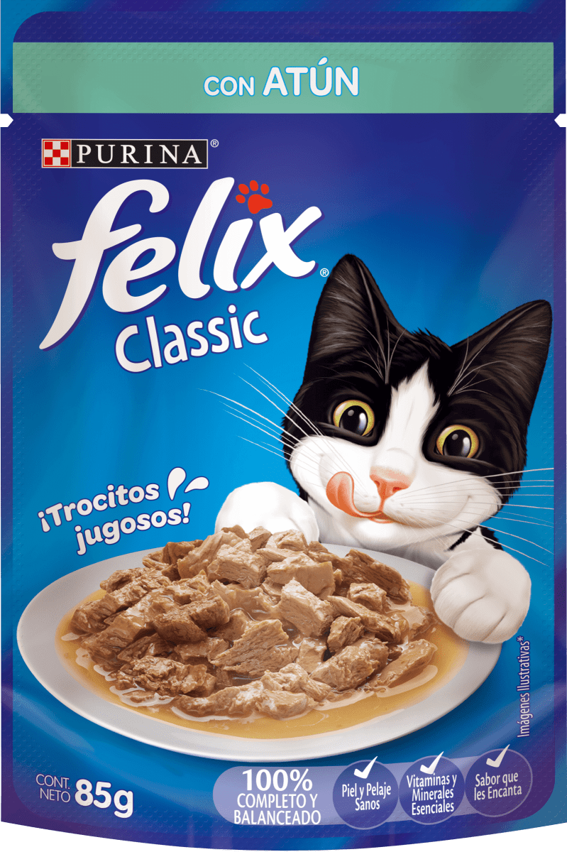 CAJA SACHET FELIX ATUN 85 GR 24 UN3