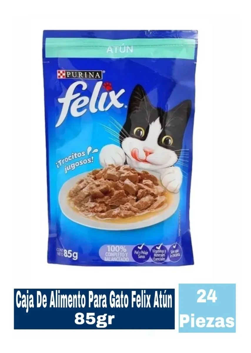 CAJA SACHET FELIX ATUN 85 GR 24 UN2