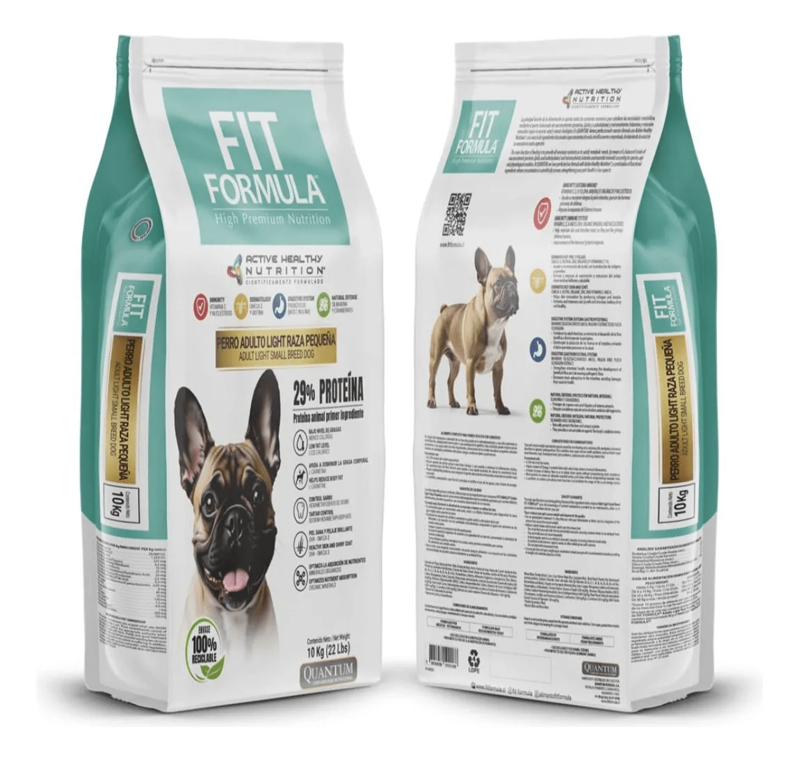 FIT FORMULA LIGHT PERRO ADULTO RAZAS PEQUEÑAS 10 KG1