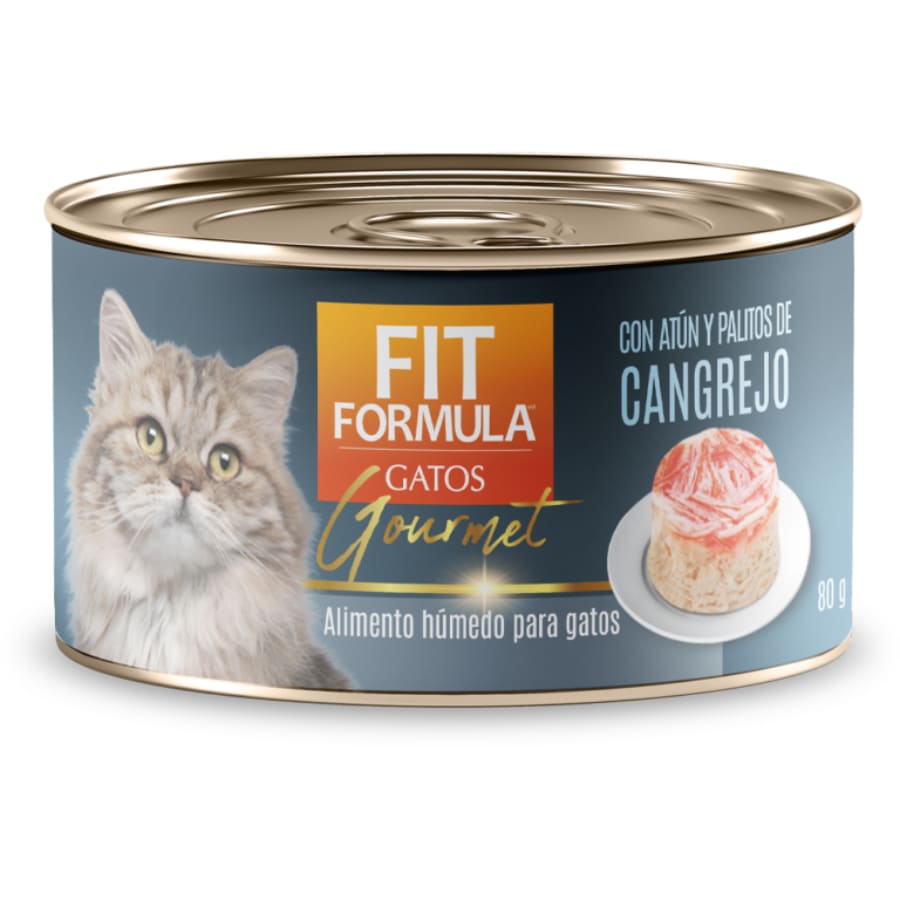 Fit Formula Gato lata Gourmet Atún Y Cangrejo 80g1