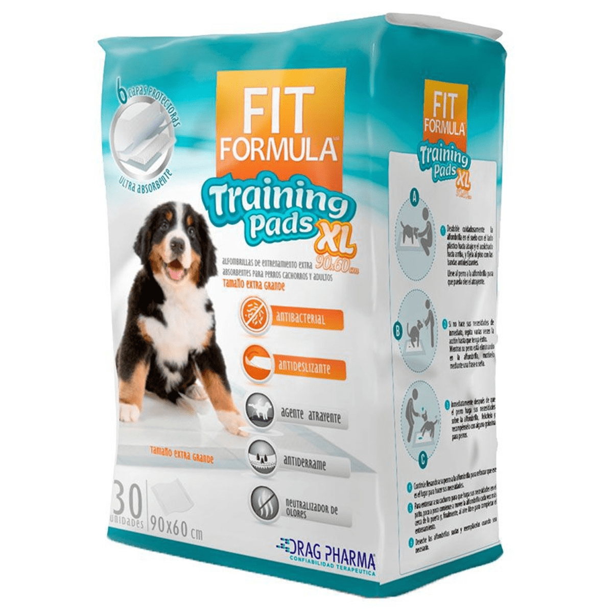 Sabanillas Fit Formula Perro XLarge 60 x 90cms, 30 Unidades1