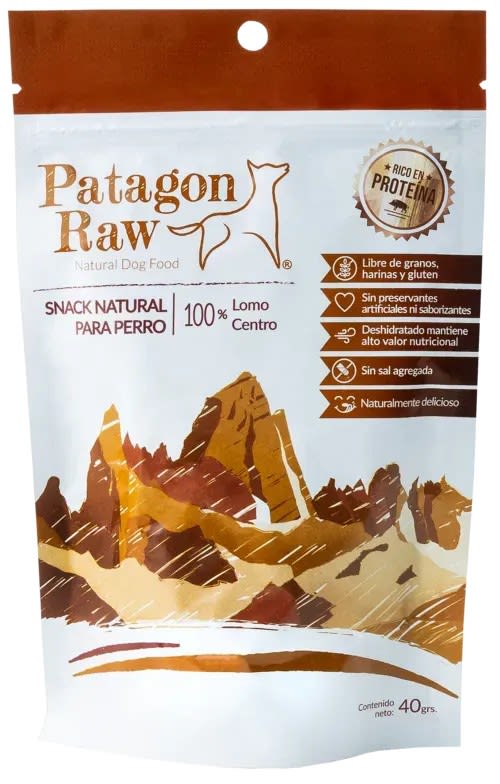 PATAGON RAW SNACK PERRO LOMO CENTRO 40 GR1