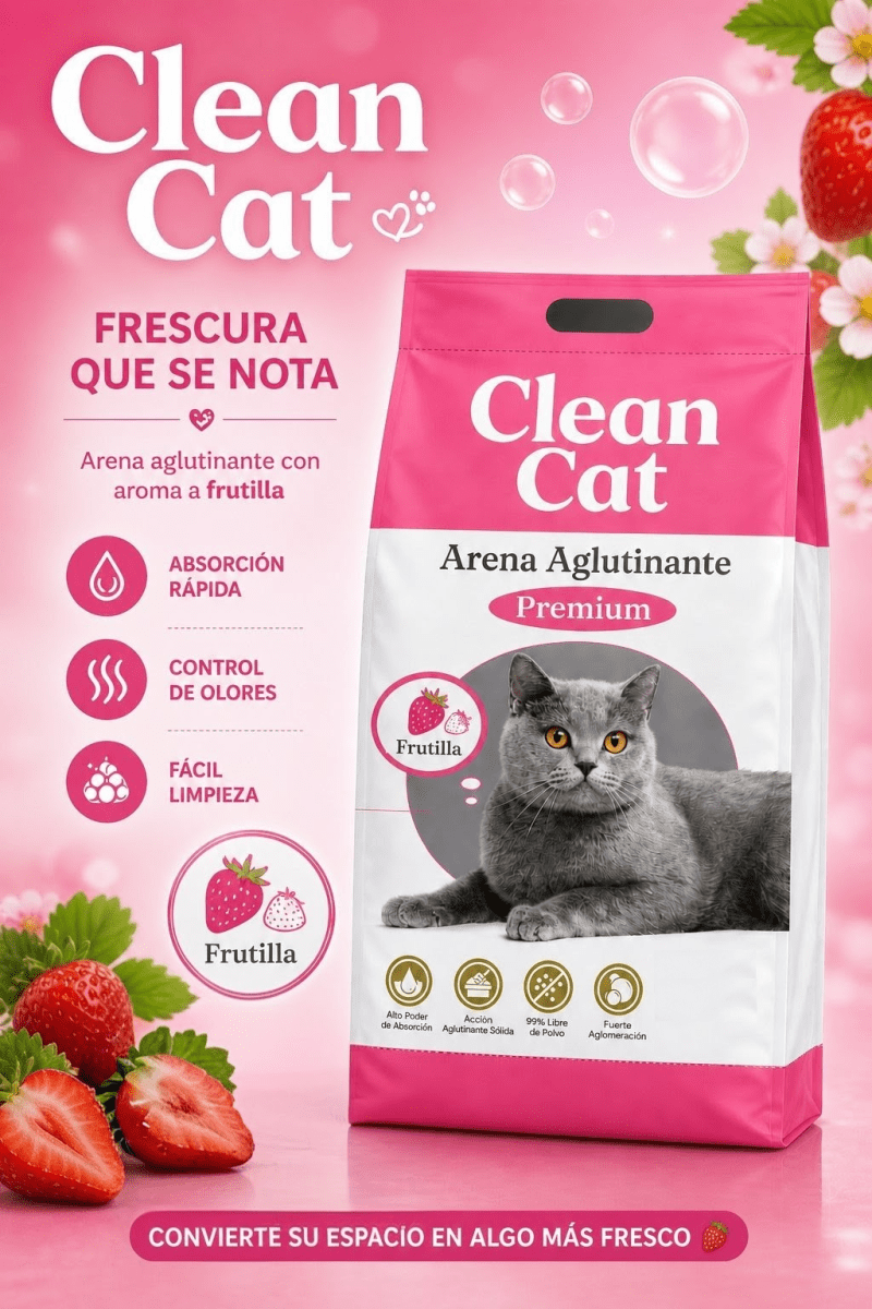 ARENA CLEAN CAT FRUTILLA 24 KG1