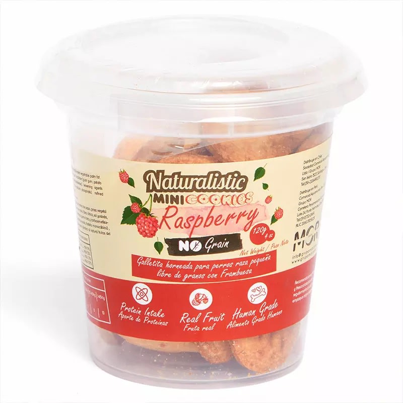 GALLETA MINI GRAIN FREE FRAMBUESA, 120 GR / POTE1