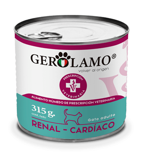 GEROLAMO LATA PATE GATO ADULTO RENAL CARDIACO 315 GR1