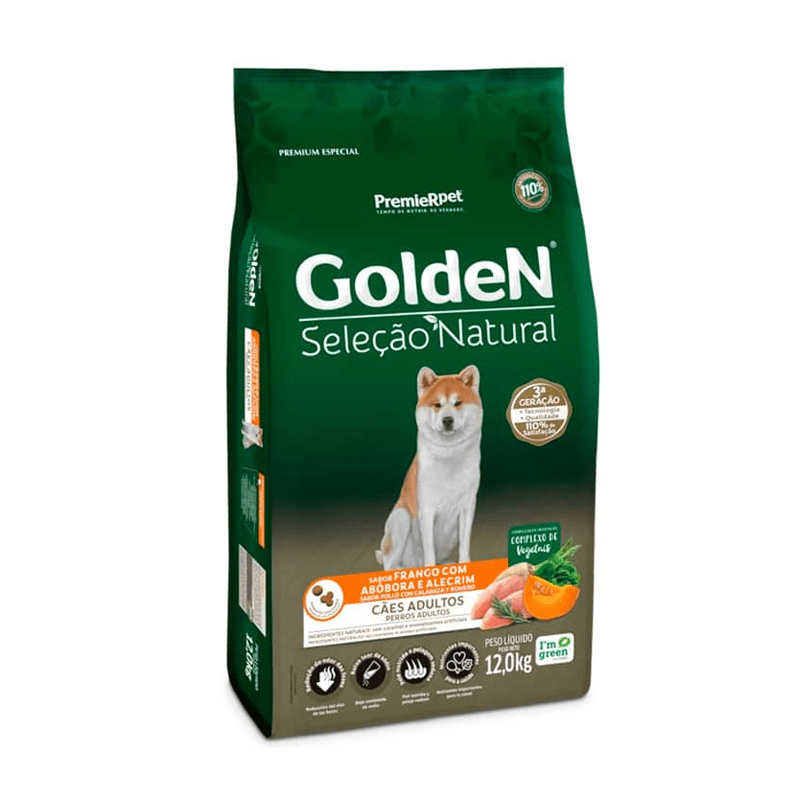 PREMIER GOLDEN PERRO ADULTO POLLO CALABAZA Y ROMERO 12 KG1