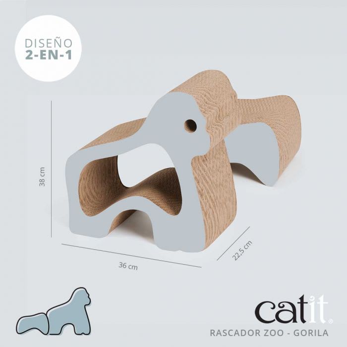 CATIT ZOO RASGUÑADOR GORILA 2 EN 12