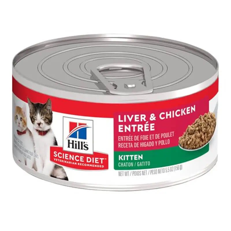 HILLS LATA KITTEN LIVER CHICKEN 156 GR2