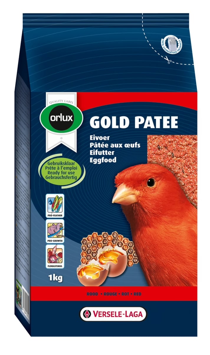 ALIMENTO GOLD PATEE CANARIOS ROJOS ORLUX (1 KG)1