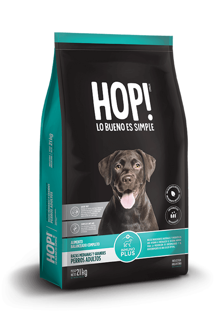 Hop! Perro Adulto Raza Med y Grande 18Kg1