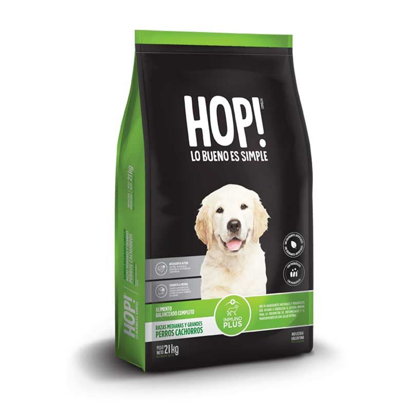 Hop! Perro Cachorro Raza Med y Grande 3Kg1
