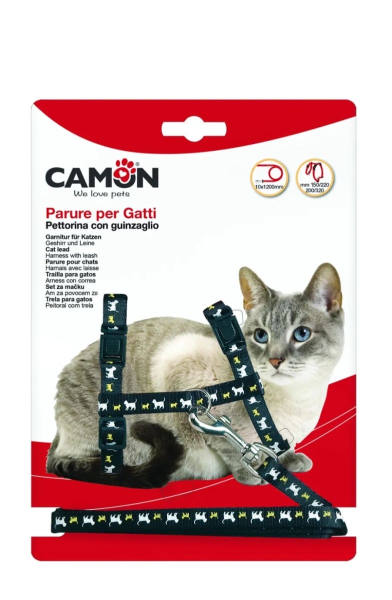 ARNES CON CORREA PARA GATOS 10X1200MM1
