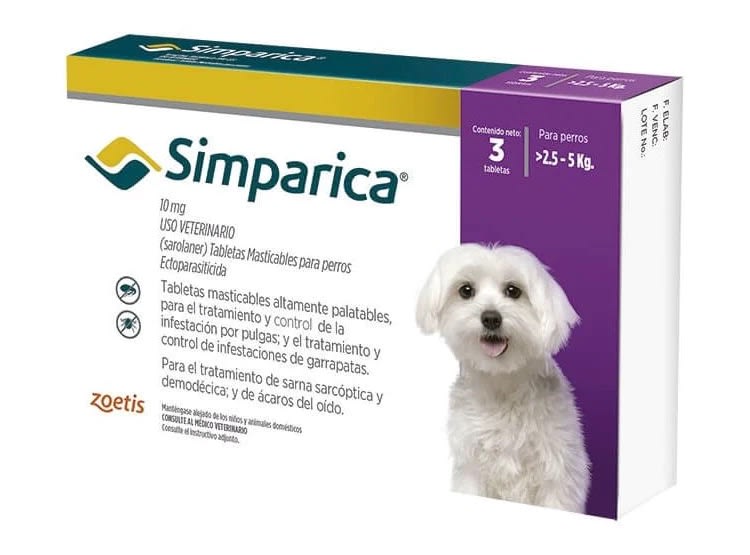 SIMPARICA 2.6 A 5 KG 3 COMP1