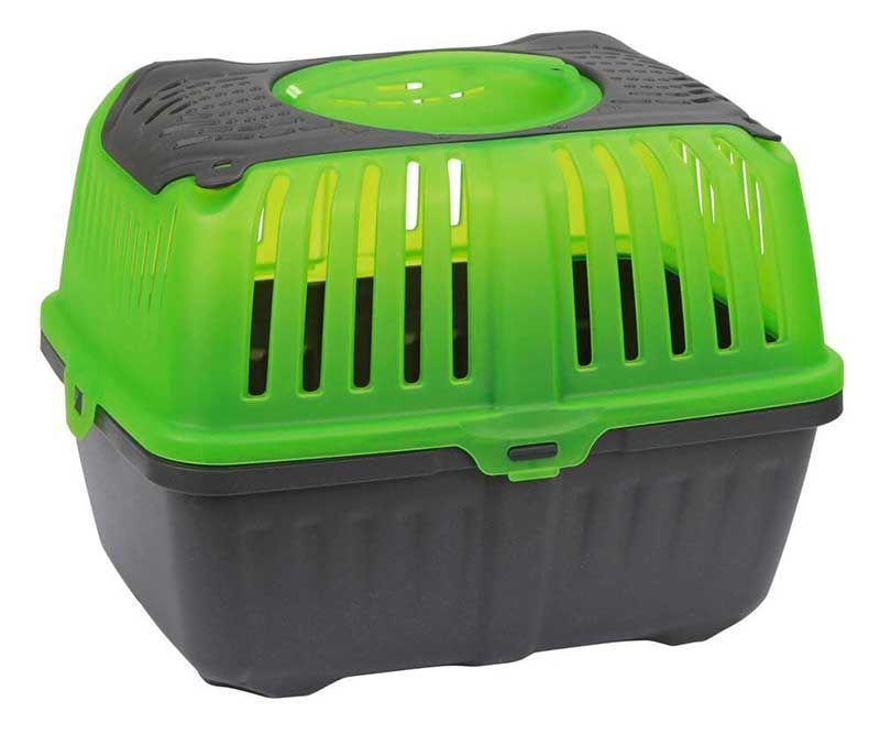 JAULA TRANSPORTE NEYO PEQ. ANIMALES VERDE1