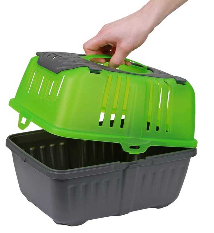 JAULA TRANSPORTE NEYO PEQ. ANIMALES VERDE2