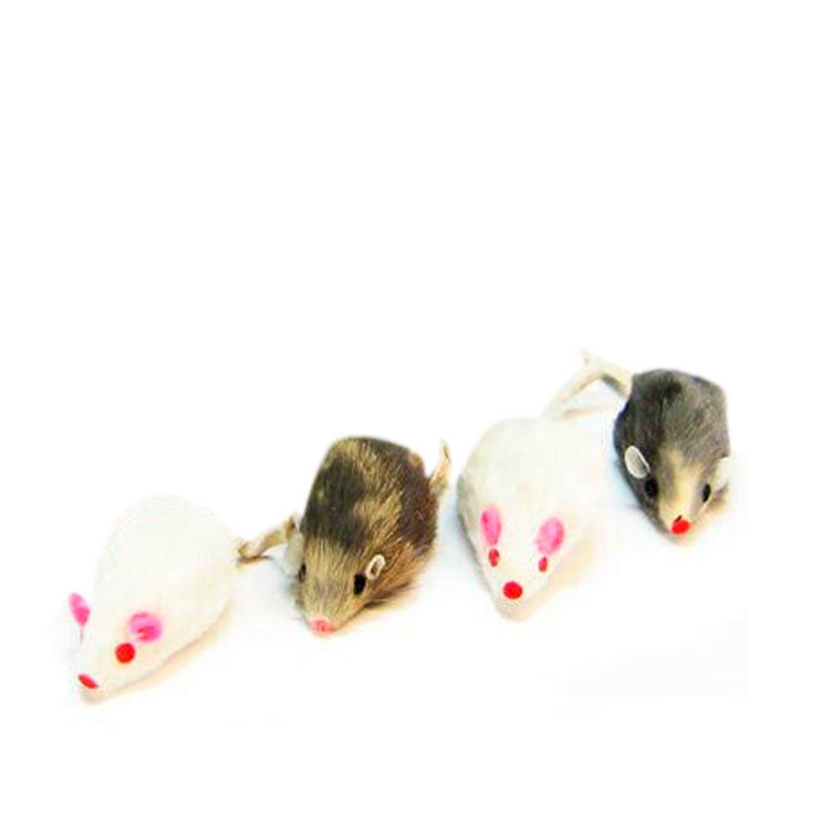 CATIT RATONES DE PIEL CAJA 24UNID1