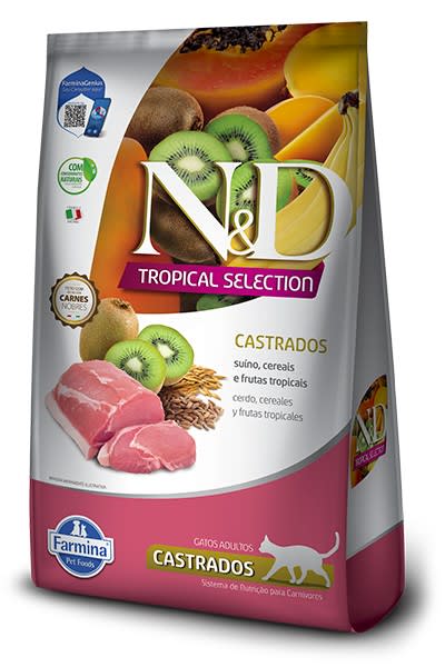 N&D TROPICAL GATO CERDO ADULTO CASTRADO 1,5 KG1
