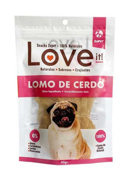 SNACK PERRO LOVE IT CARNE MAGRA CERDO 40 GR1