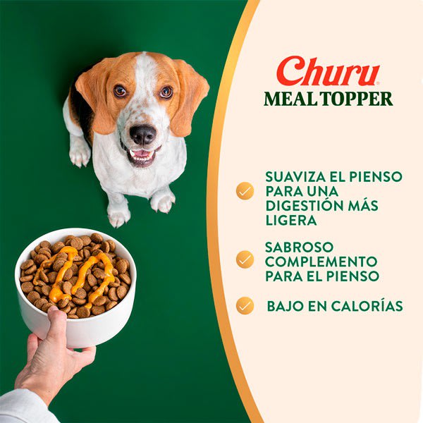 CHURU MEAL TOPPER DOG POLLO QUESO 4P2