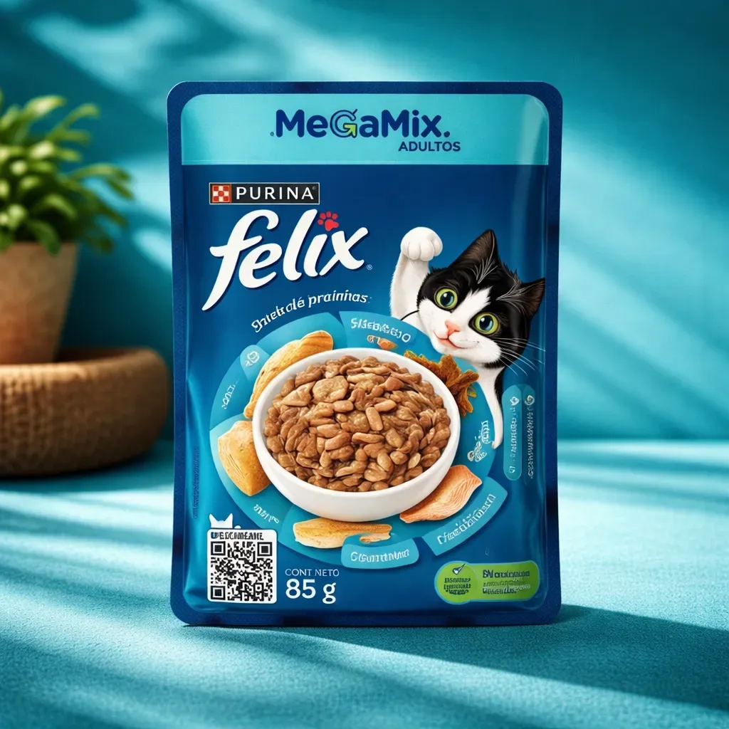 CAJA FELIX SACHET MEGAMIX GATO ADULTO X15 UN 85 GR2
