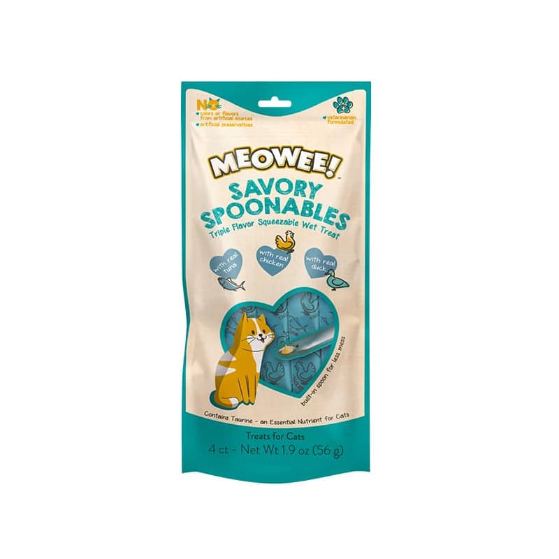 MEOWEE SPOON TUNA,CHICKEN AND DUCK, 4TB, 56GR1