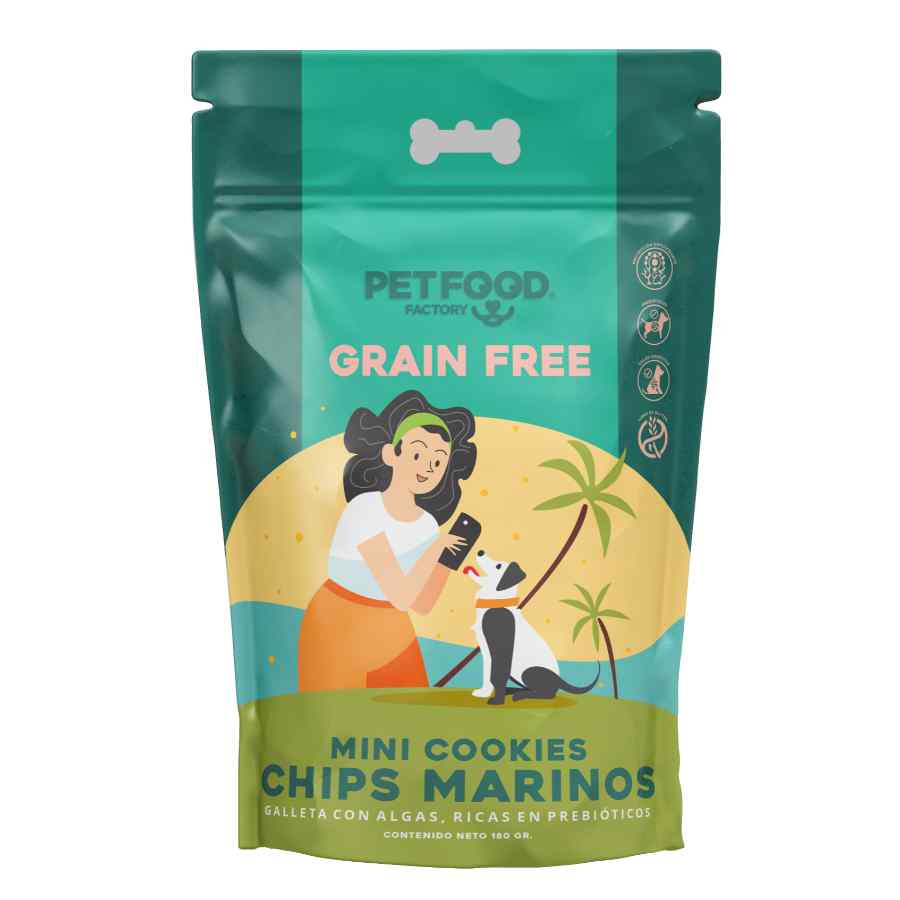GALLETA GF MINI COOKIES CHIPS MARINOS 180 GR PERRO1