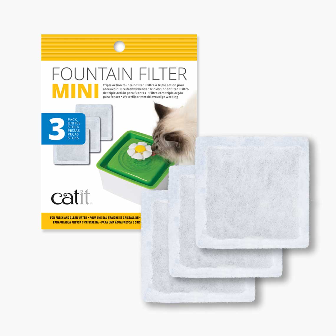CATIT FILTRO FUENTE  MINI 3 UNID1