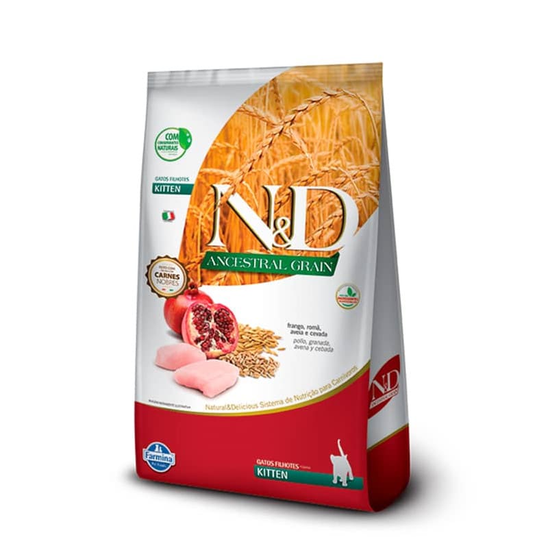 N&D ANCESTRAL GATO KITTEN POLLO/GRANADA 7,5KG1