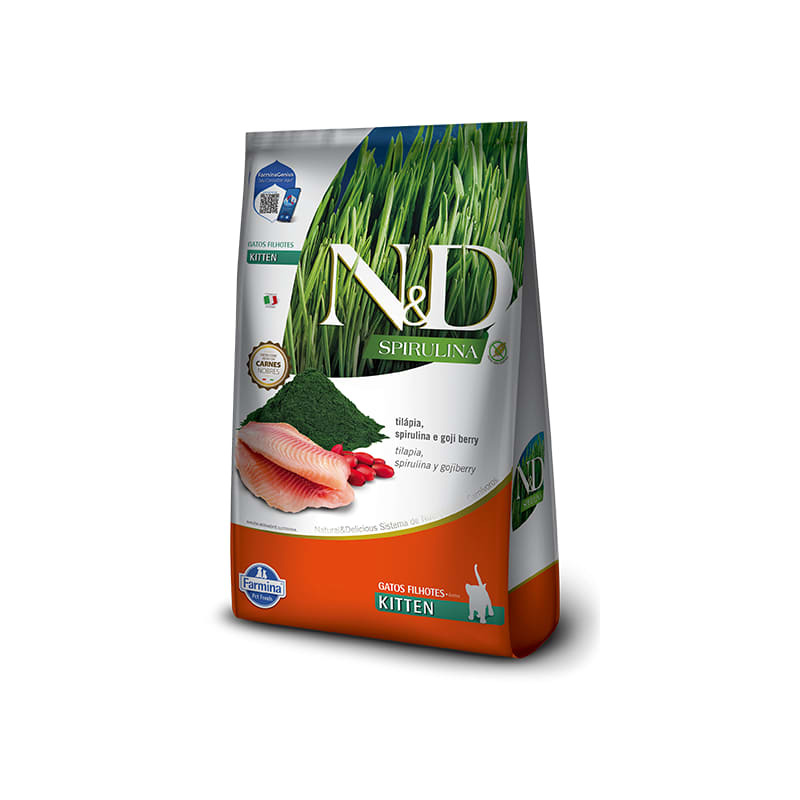 N&D ESPIRULINA KITTEN (GATITO) TILAPIA 1.5 KG1