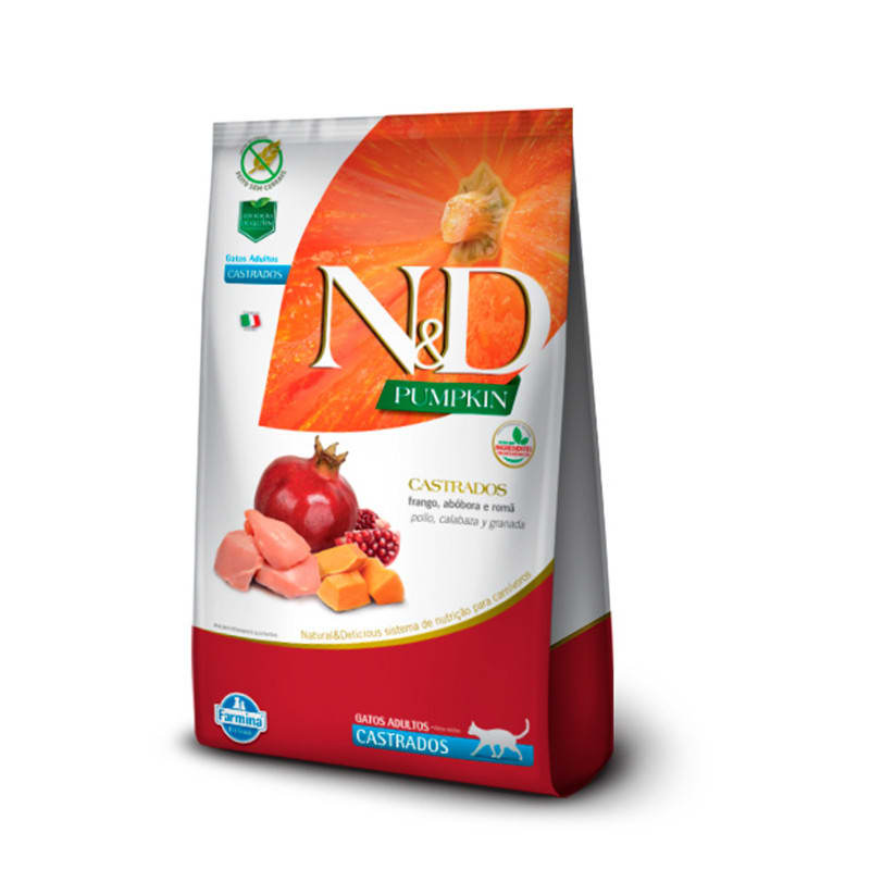 N&D PUMPKIN FELINE CASTRADO POLLO CALABAZA 1,5 KG1