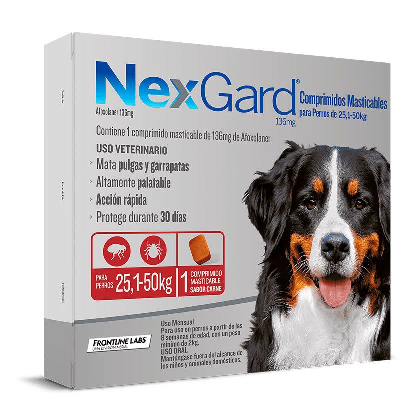 NEXGARD 25 A 50 KG 1 COMPRIMIDO1