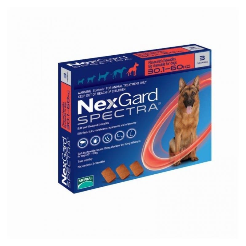 NEXGARD SPECTRA 30,1 A 60 KG 3 COMPRIMIDO1