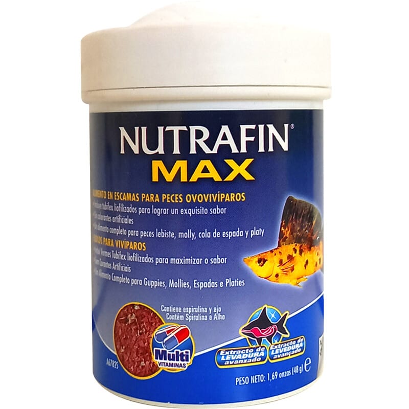 NUTRAFIN MAX ESCAMAS PECES OVOVIVIPAROS 48G1