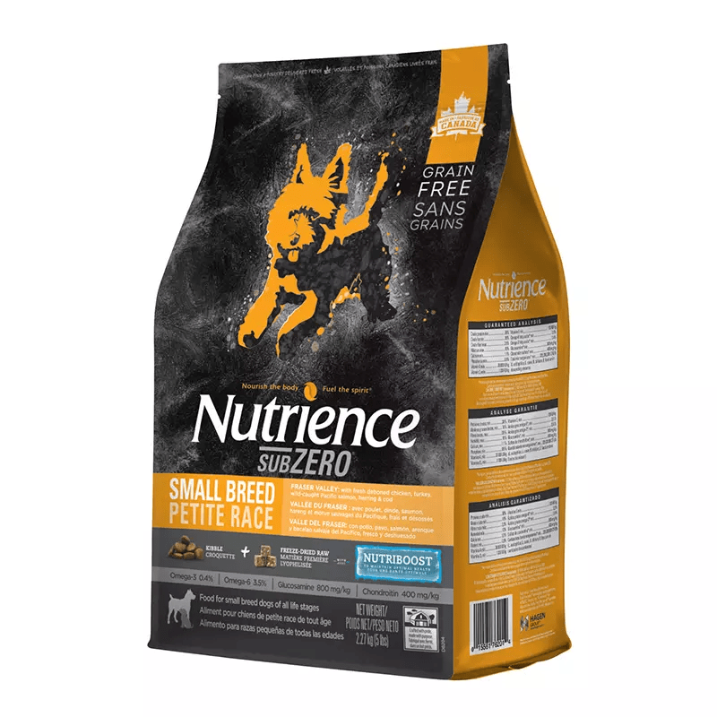 NUTRIENCE SUBZERO DOG FRASER VALLEY SMALL BITE 5KG1
