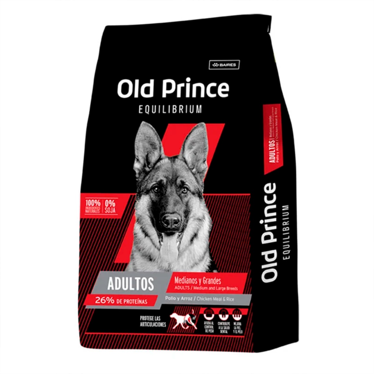 OLD PRINCE ADULTO  M/L CORDERO Y ARROZ 15KG1