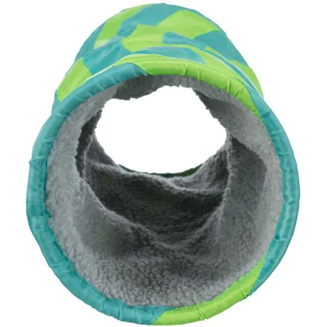 TX TUNEL ACOLCHADO P/ PEQ ANIMALES, 15x35 cm, TURQUESA/VERDE1