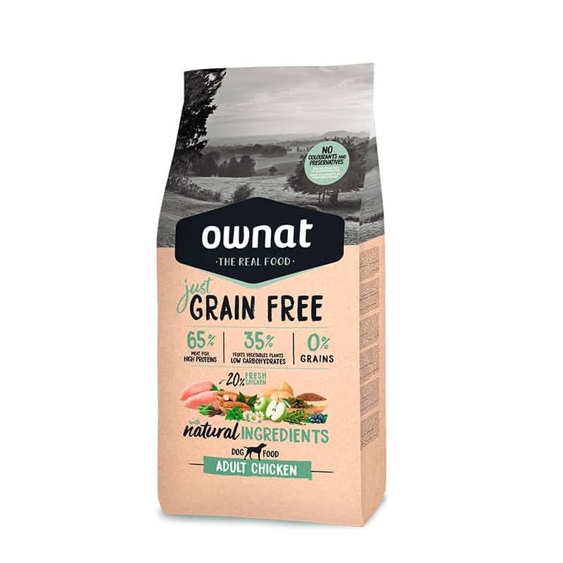 OWNAT JUST GRAIN FREE PERRO ADULTO POLLO 3 KG1