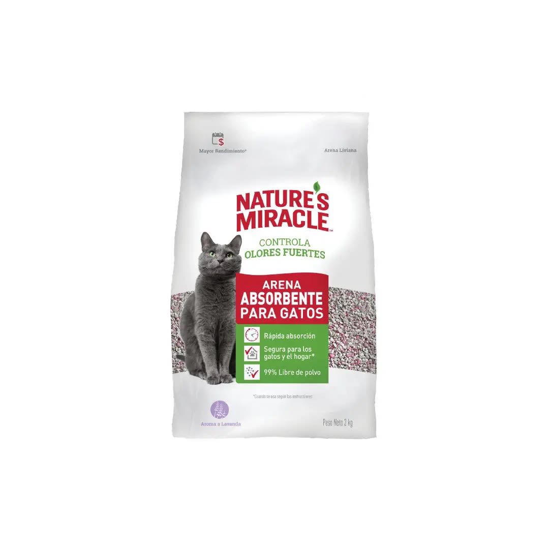 NM ARENA ABSORBENTE PARA GATOS LAVANDA, 2K1