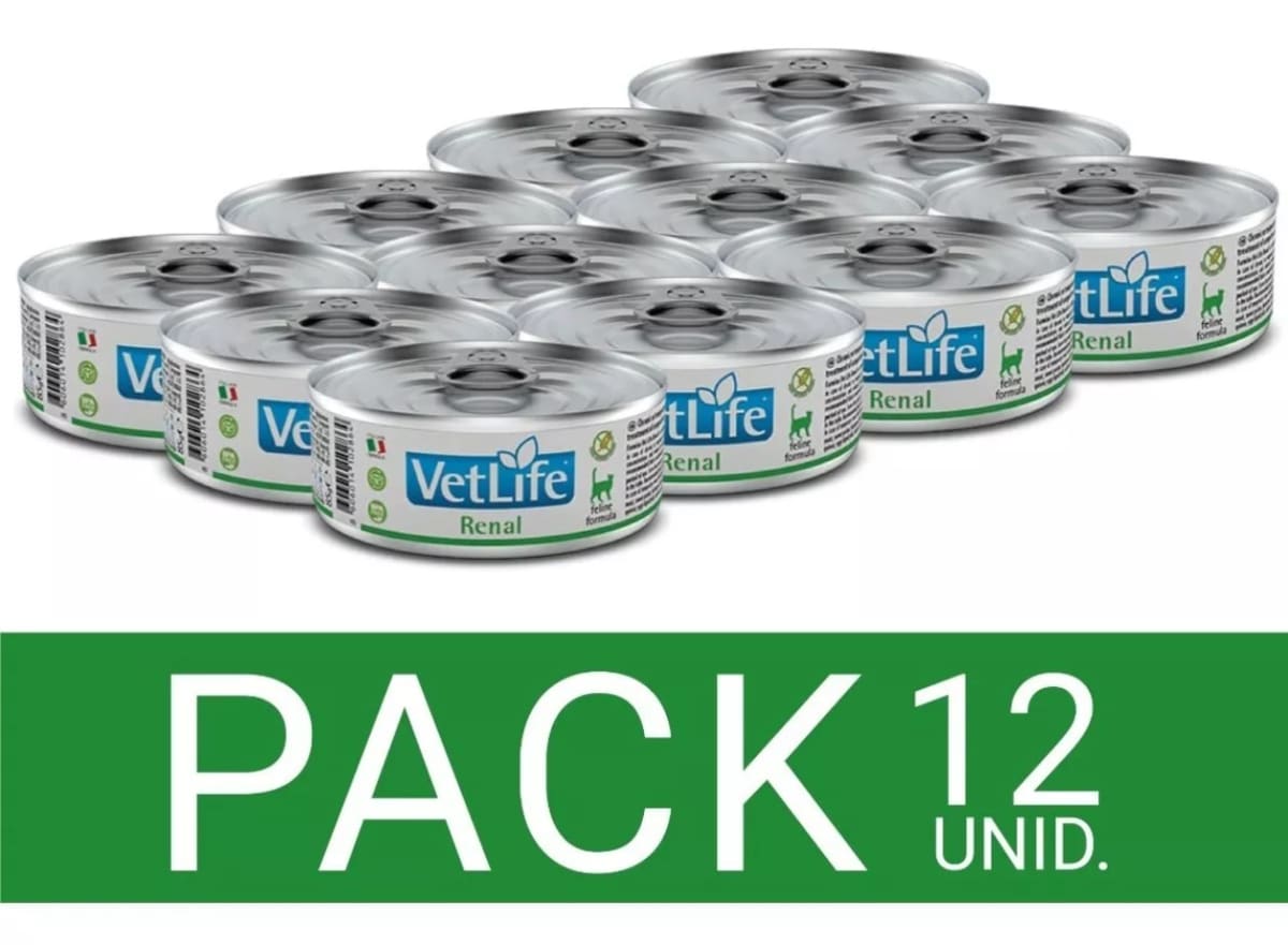 Latas Vet Life Renal Gato Pack 12 Un 85 Gr1
