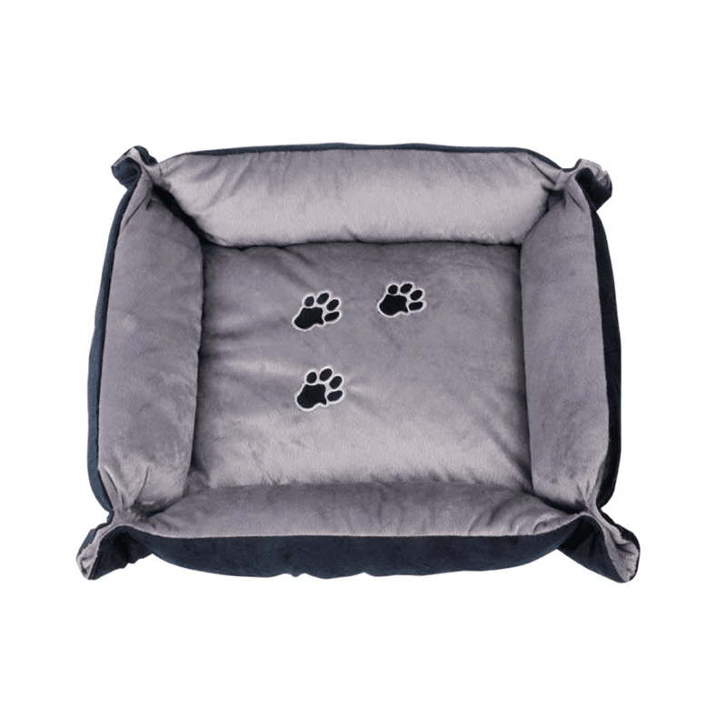 PAWISE CAMA GATO CON PATITAS AZUL - GRIS1