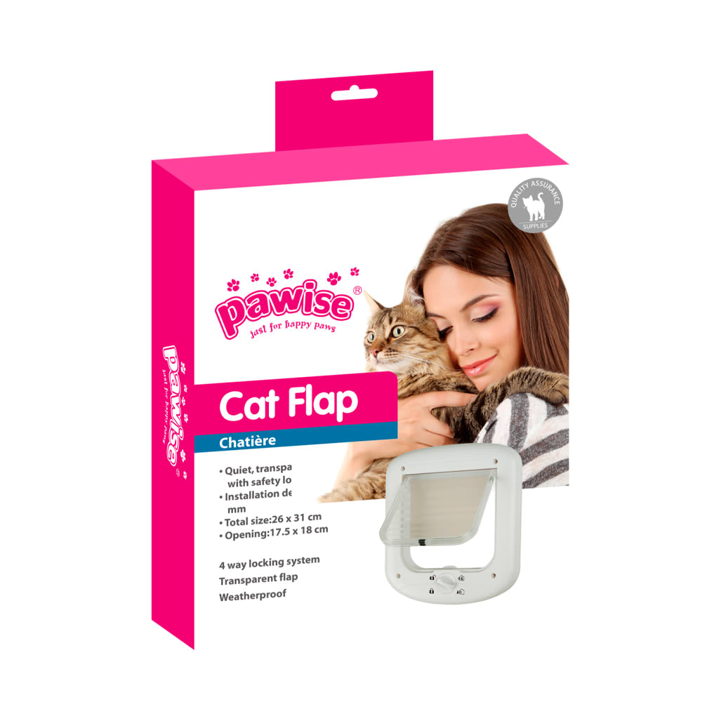 PAWISE PUERTA ABATIBLE GATOS 26X31 CM2