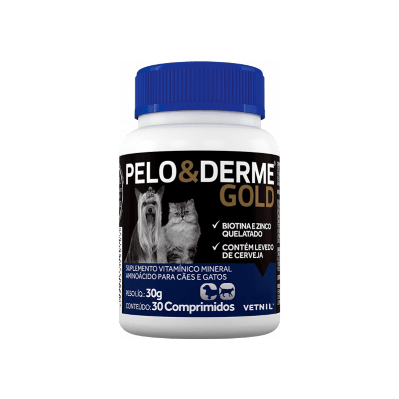 PELO Y DERME GOLD 30 COMP1