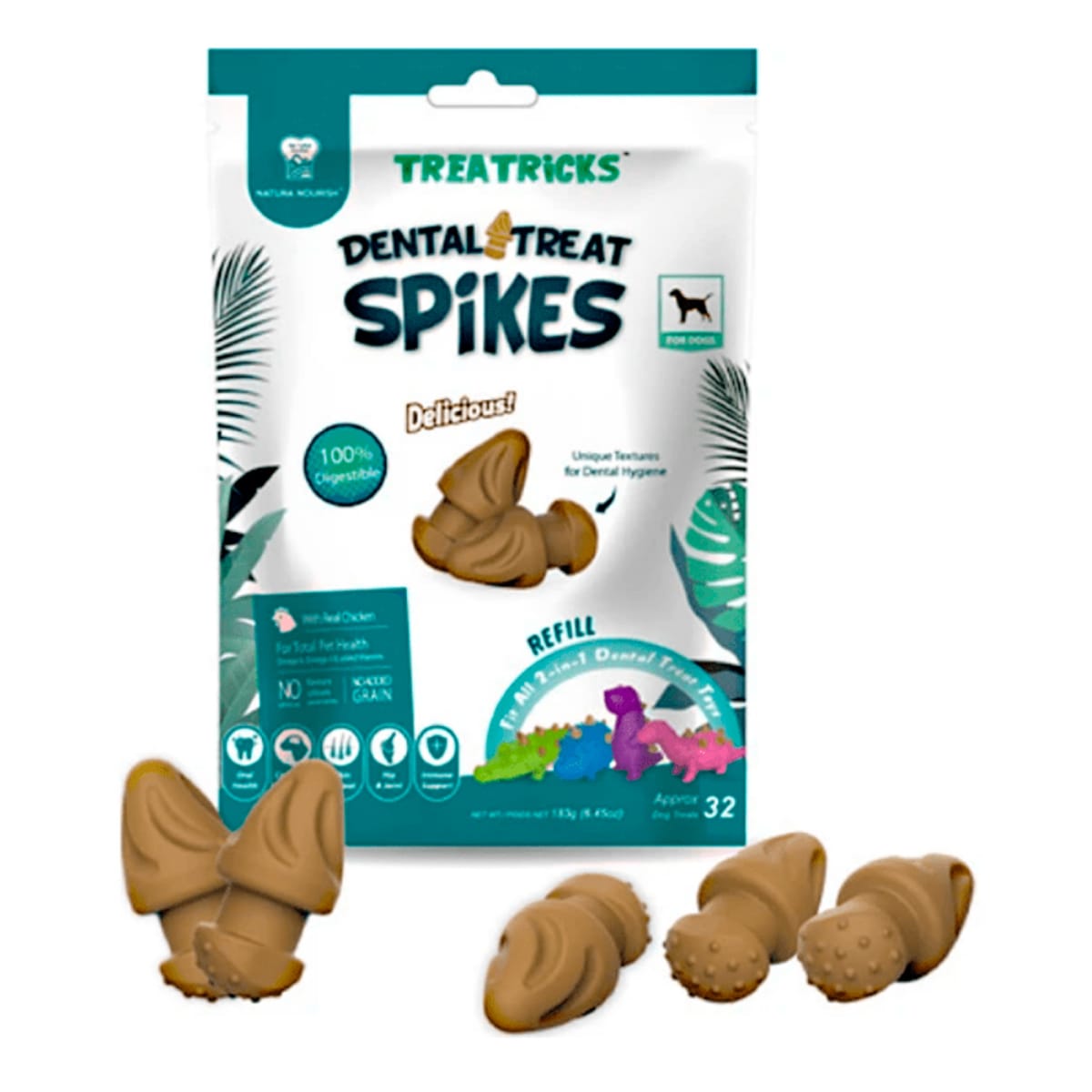 Pet treat Dental Spikes sabor pollo1