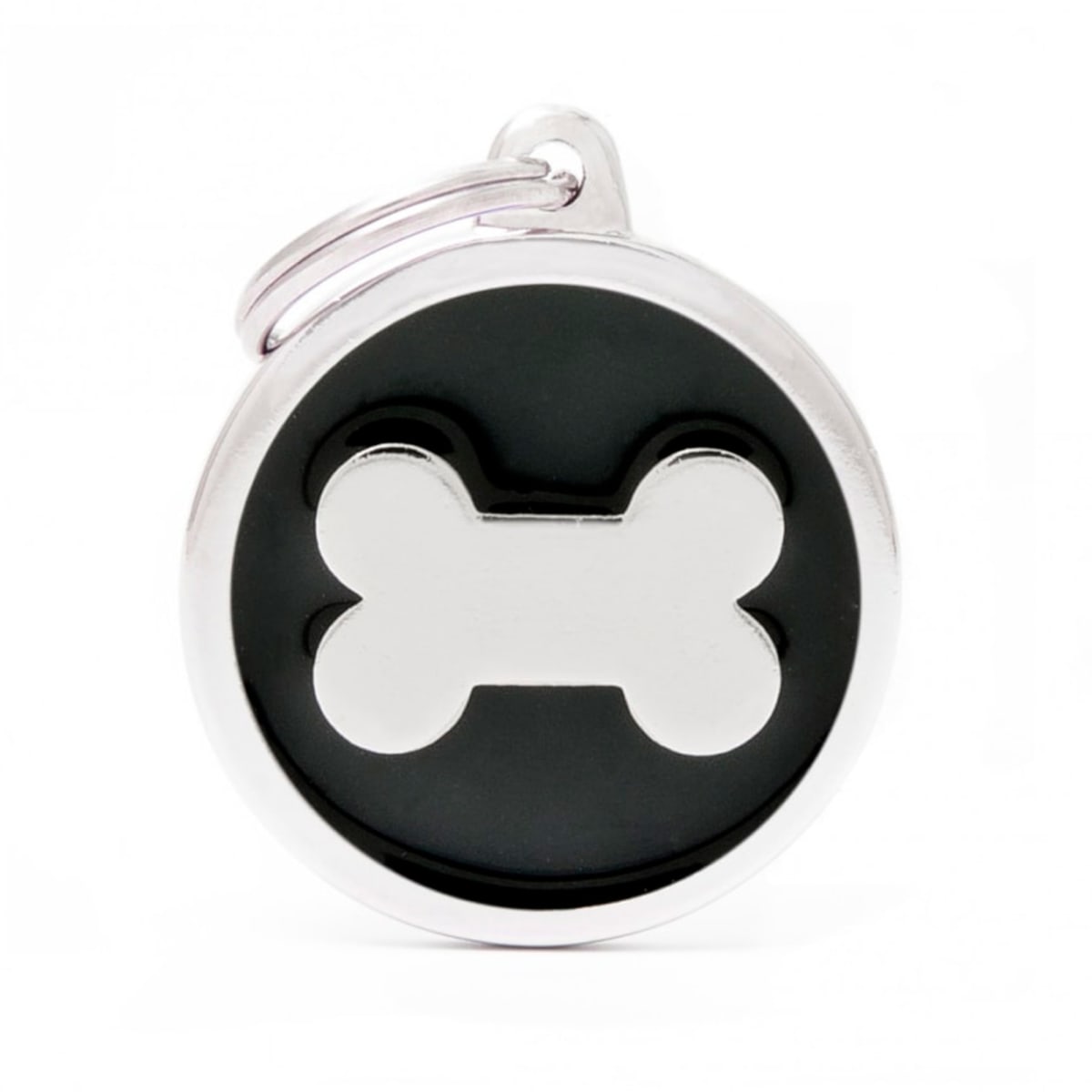 PLACA BLACK BIG CIRCLE BONE1