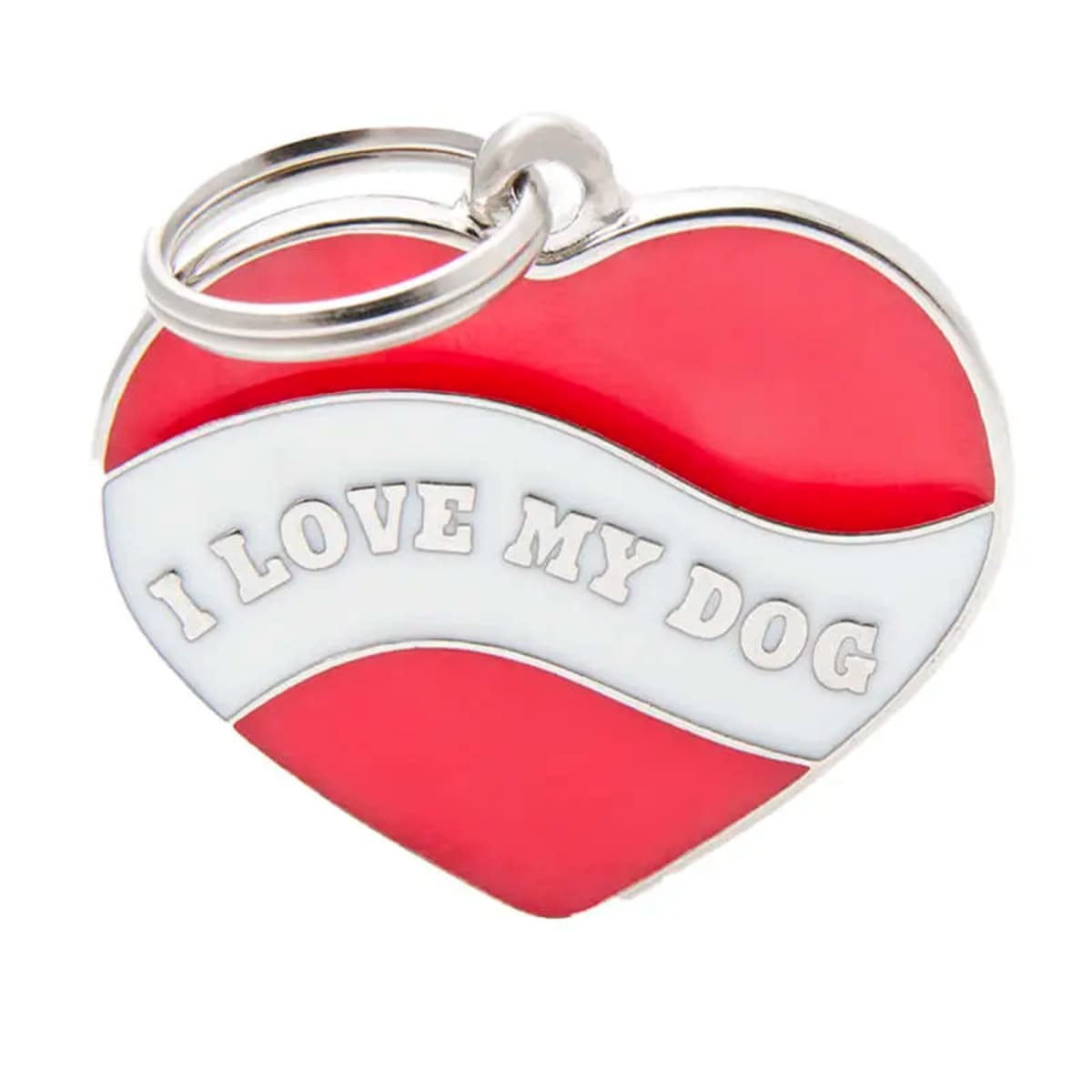 PLACA HEART I LOVE MY DOG1