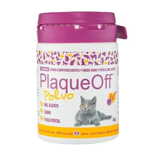 Plaque Off Proden Gato Polvo Anti Sarro 40g1